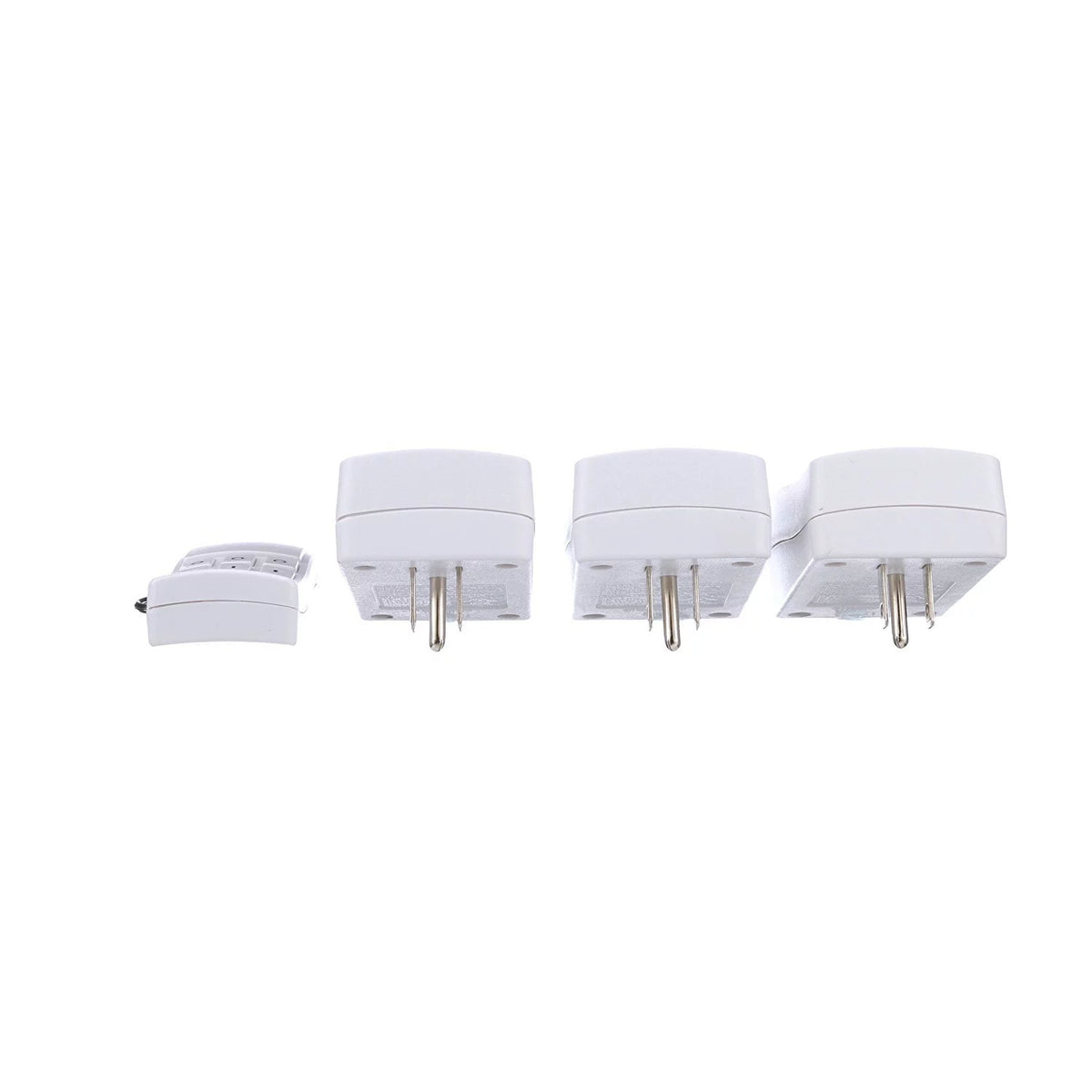 White Indoor Wireless Remote Control with 3 Outlets I553