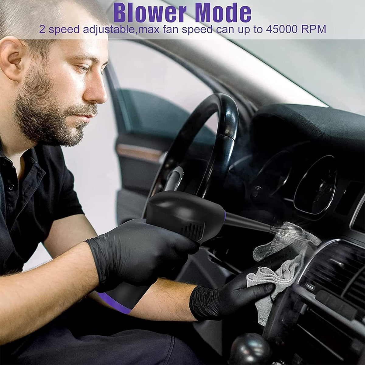 15000mAh Electric Air Duster with LED Light U5996