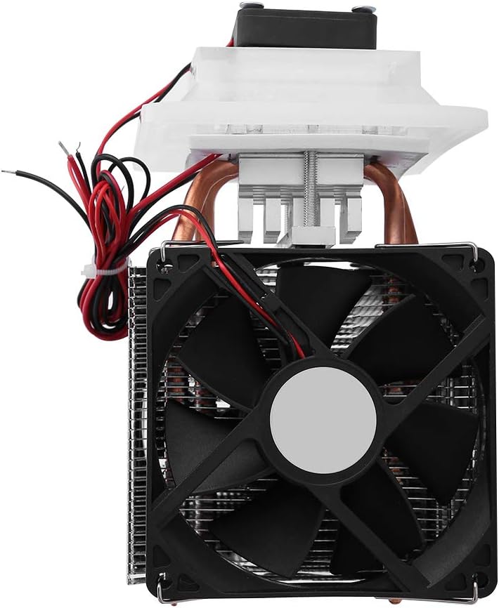 12V Semiconductor Refrigeration Thermoelectric Peltier Air Cooling Dehumidification System Cooler Fan Kit 175x100x98 mm T2864