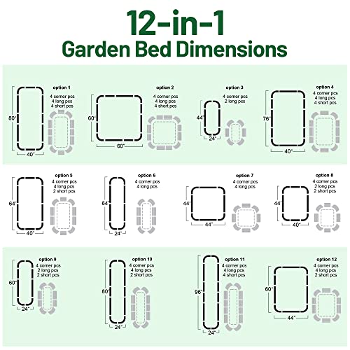 32" Tall Galvanized Metal Raised Garden Bed A71490