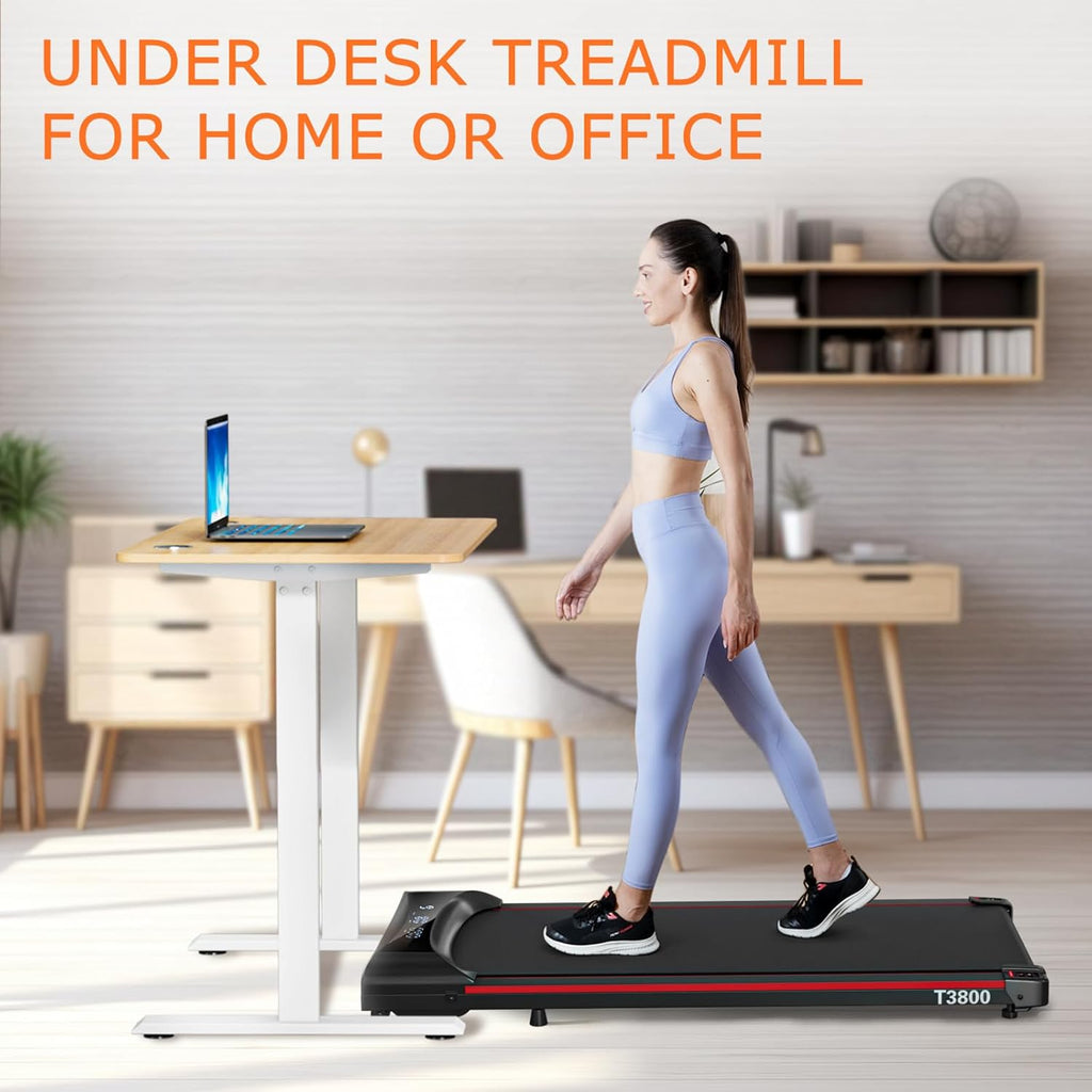 Walking Pad Under Desk Treadmill 2.5HP Folding Treadmill with Remote LCD Display I6963