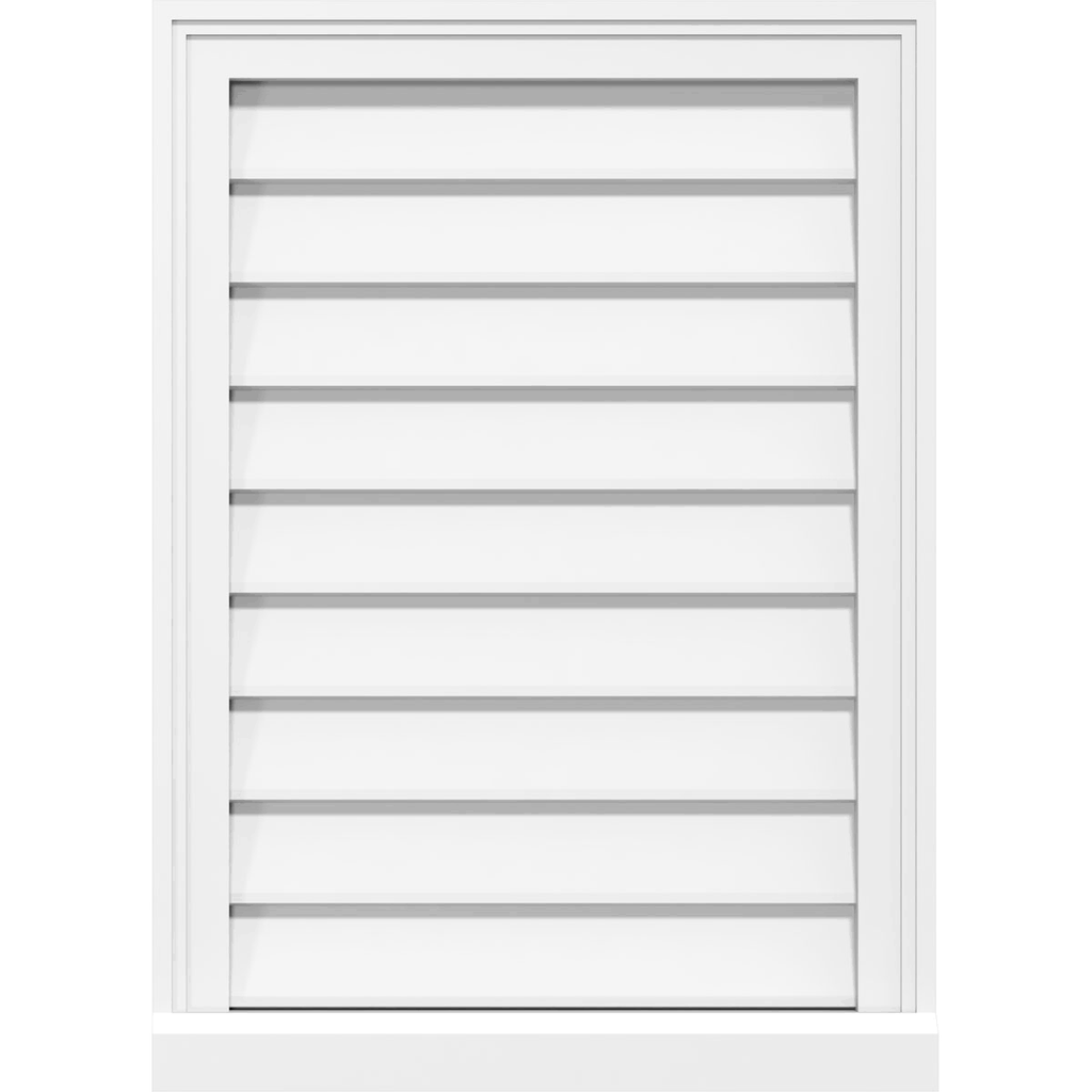 PVC Vertical Surface Mount Gable Vent N418