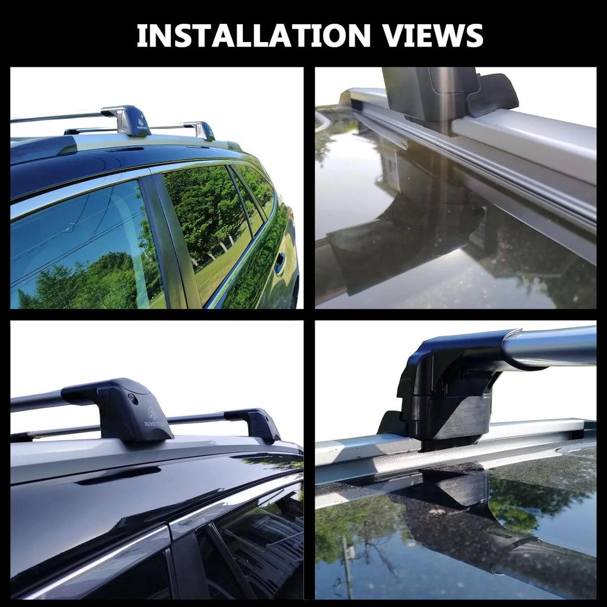 Lockable Roof Rack Crossbars with Flush Side Rails P625318