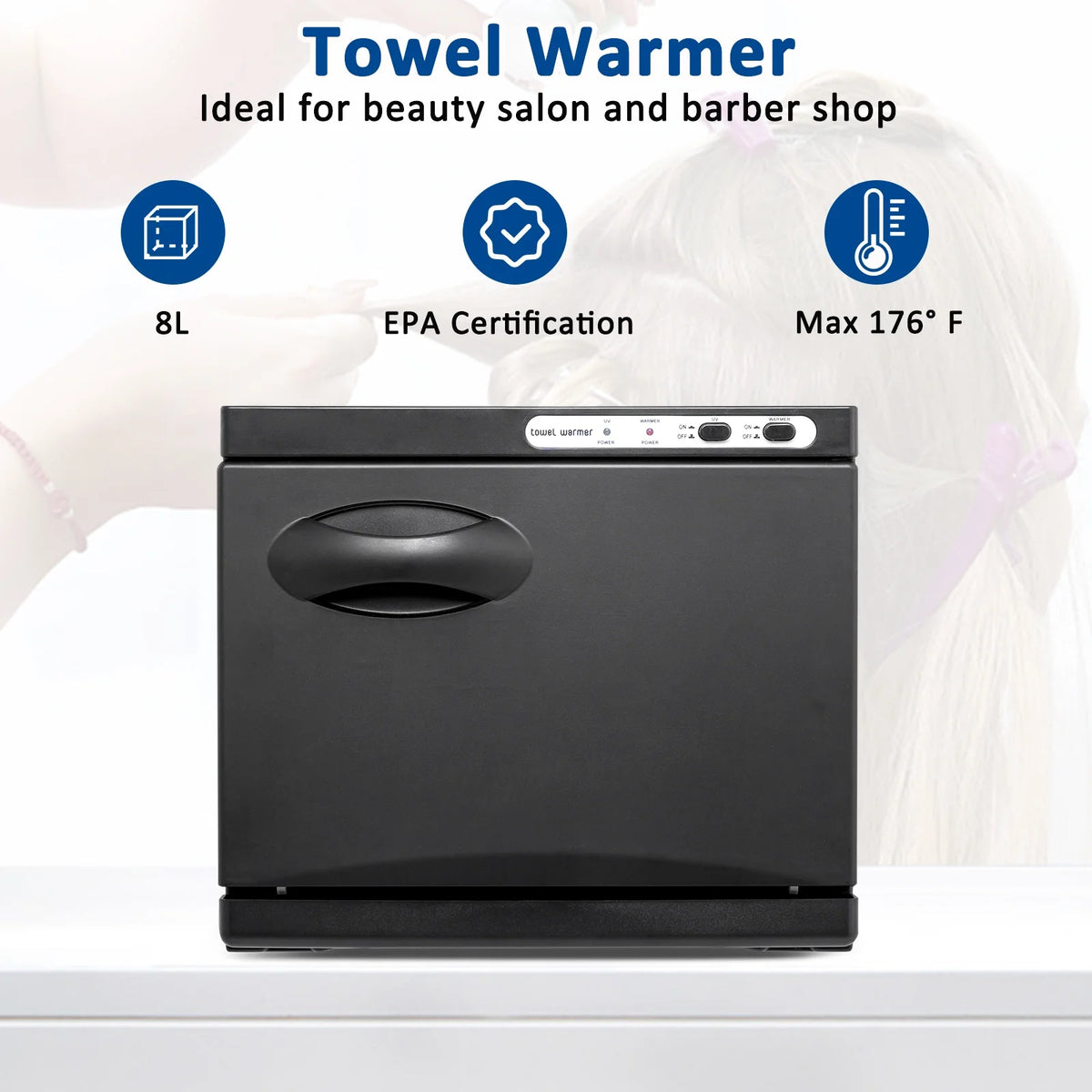 Black 8L Towel Warmer A29025