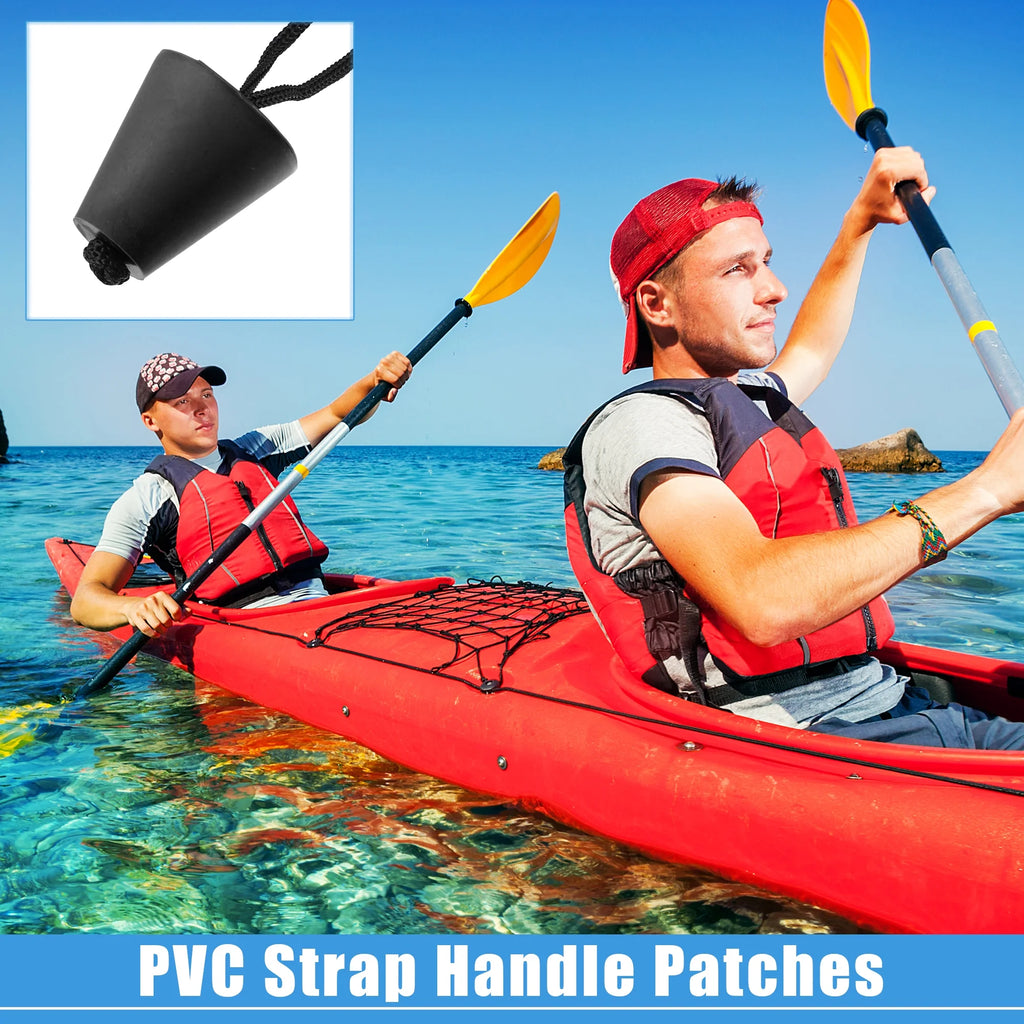10pcs Black Kayak Scupper Plug with Lanyard E11444