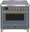 Blue Grey Induction Range with Electric Oven K313608
