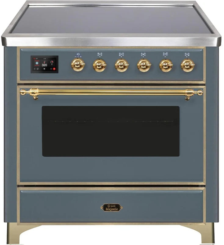 Blue Grey Induction Range with Electric Oven K313608