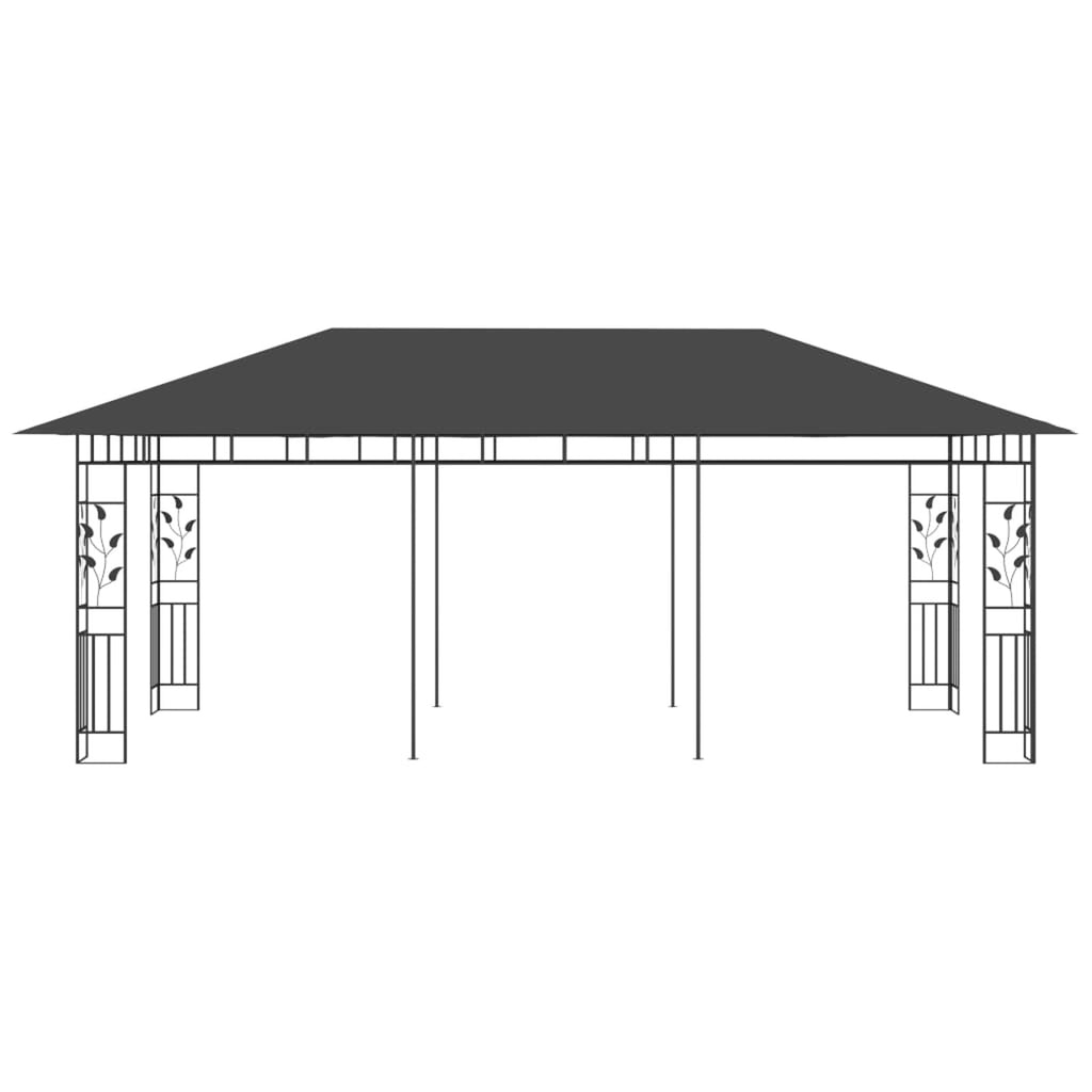 Anthracite Gazebo with Mosquito Net K707443