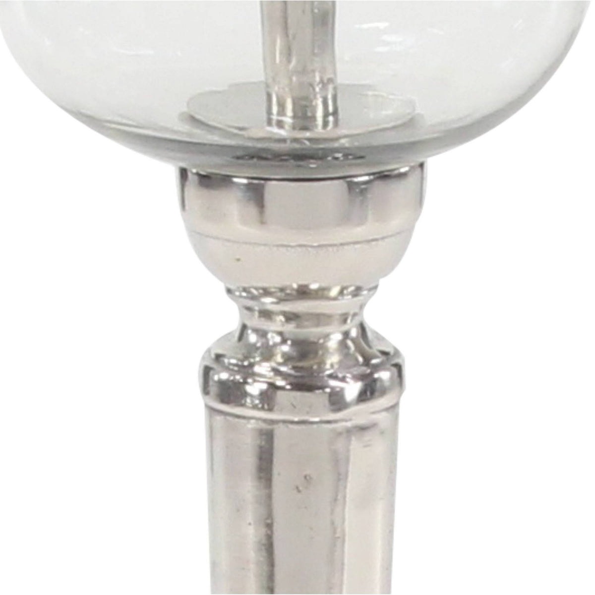 Silver Champagne Glass-Style Candle Holder P802615