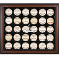 Brown Framed 30-Ball Display Case Q439