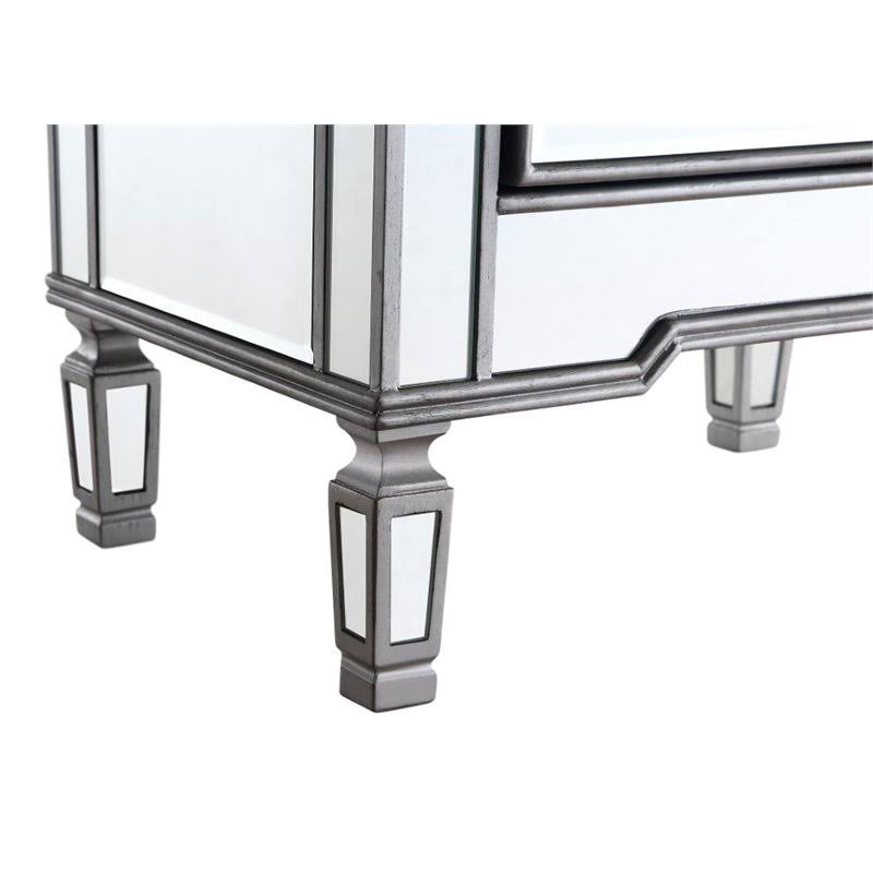 Silver 1 Door Cabinet O6526