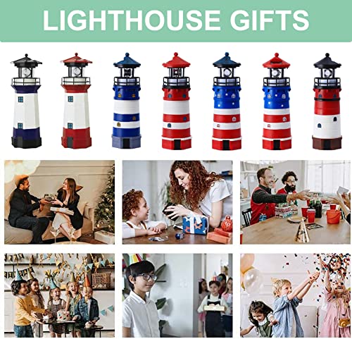 Solar Powered Lighthouse Decor with Rotating Beacon C884836