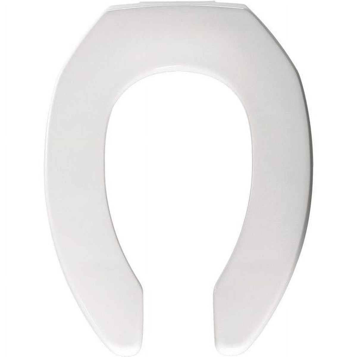 White Elongated Open Front Plastic Toilet Seat with Hinge T277