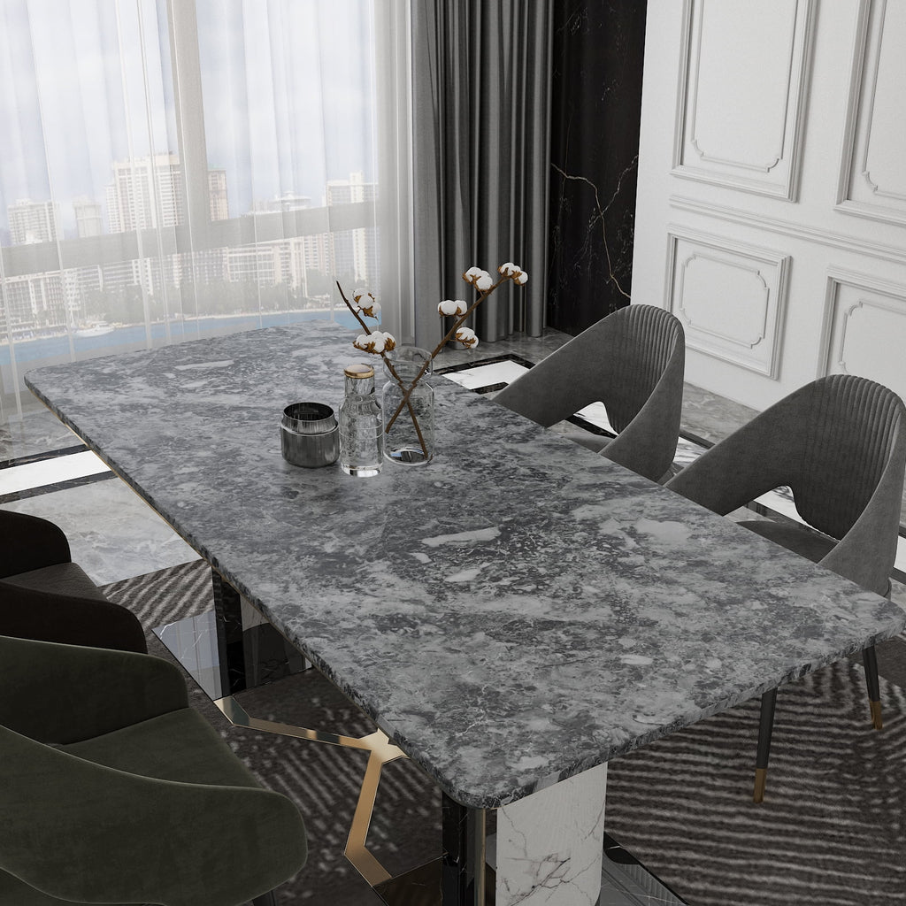 Charcoal Grey Marble Contact Paper Self Adhesive Waterproof Vinyl Wallpaper I440