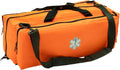 Empty Oxygen O2 Duffle Bag, 32”x12”x13”, Multiple Compartments, Orange U8812