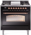 Glossy Black Dual Fuel Natural Gas Range K869504