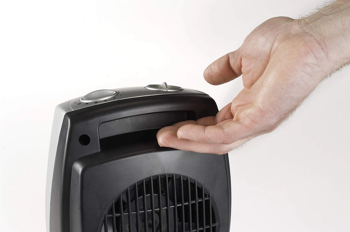 Ceramic Adjustable Thermostat Space Heater, Silver H45150