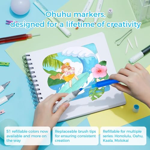 72 Colors Alcohol Markers Brush Tip Double Tipped Art Marker Set O945