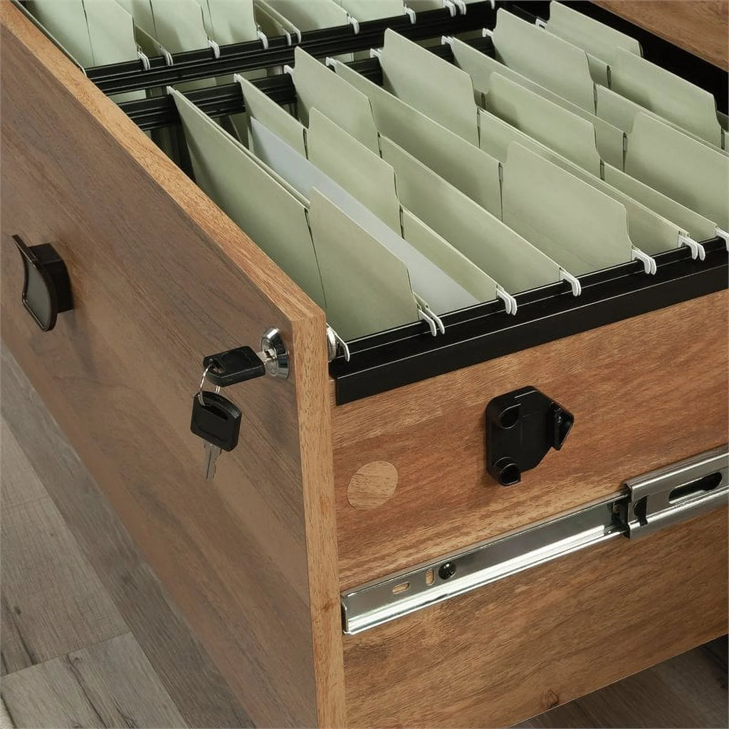 Engineered Wood Filing Cabinet in Brown O985