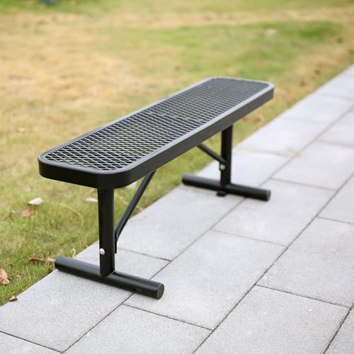 Heavy Duty Metal Park Bench with Portable Frame Z716