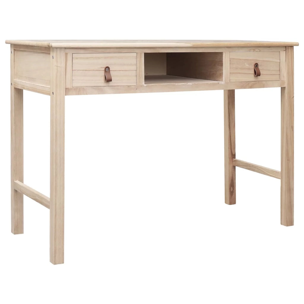 Writing Desk with 2 Storage Drawers Wood Study Table A66369