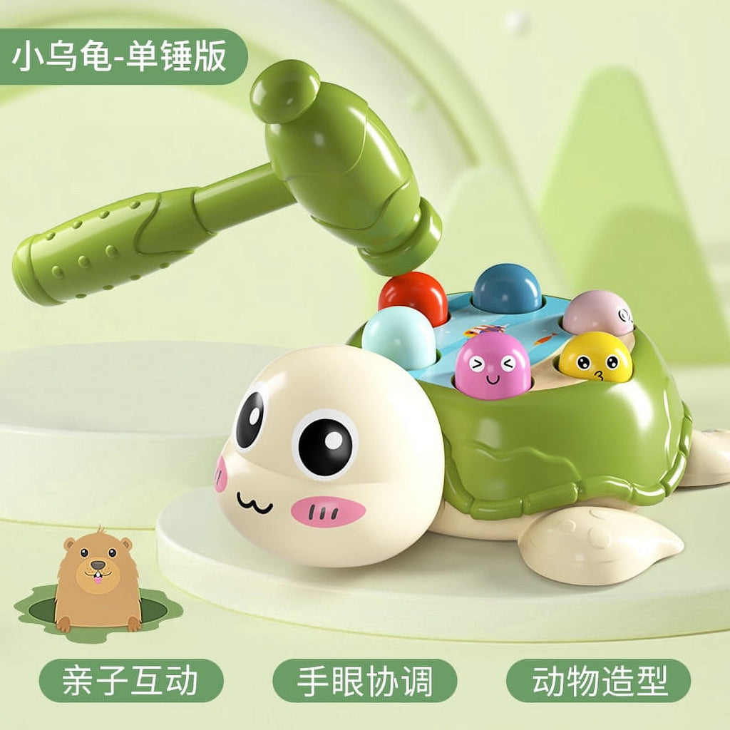 Knocking Toy Whack Tortoise Game Hammer Whacking Toy Q932