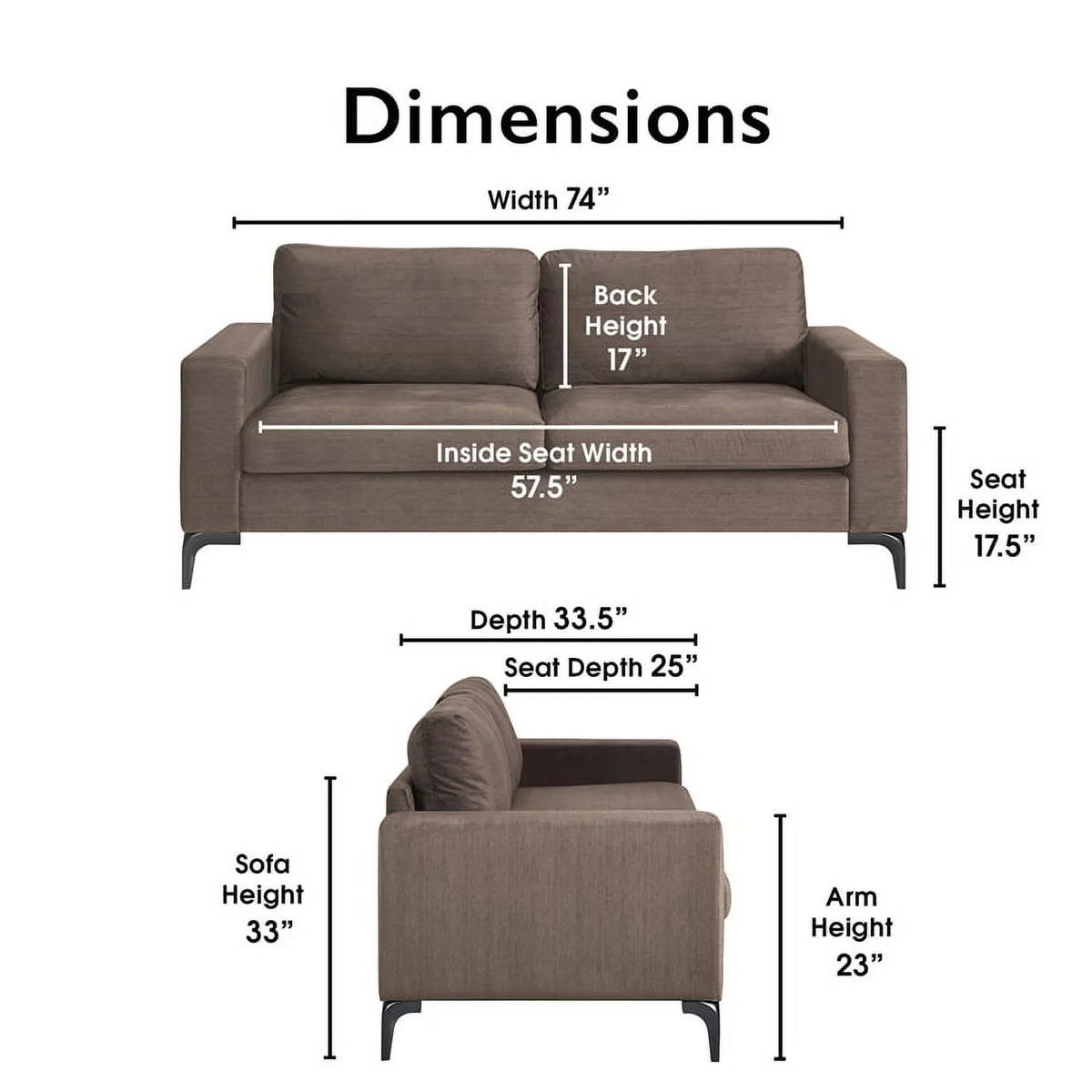 Neutral Buff Sofa L1593