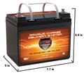 12V 35Ah AGM Deep Cycle Battery G389
