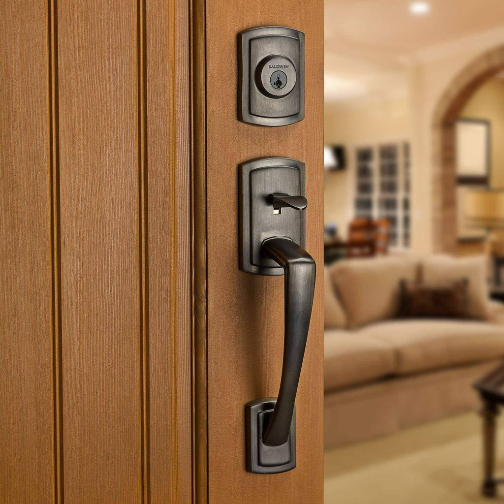 Slate Single Cylinder Handleset with Tobin Lever Q74925