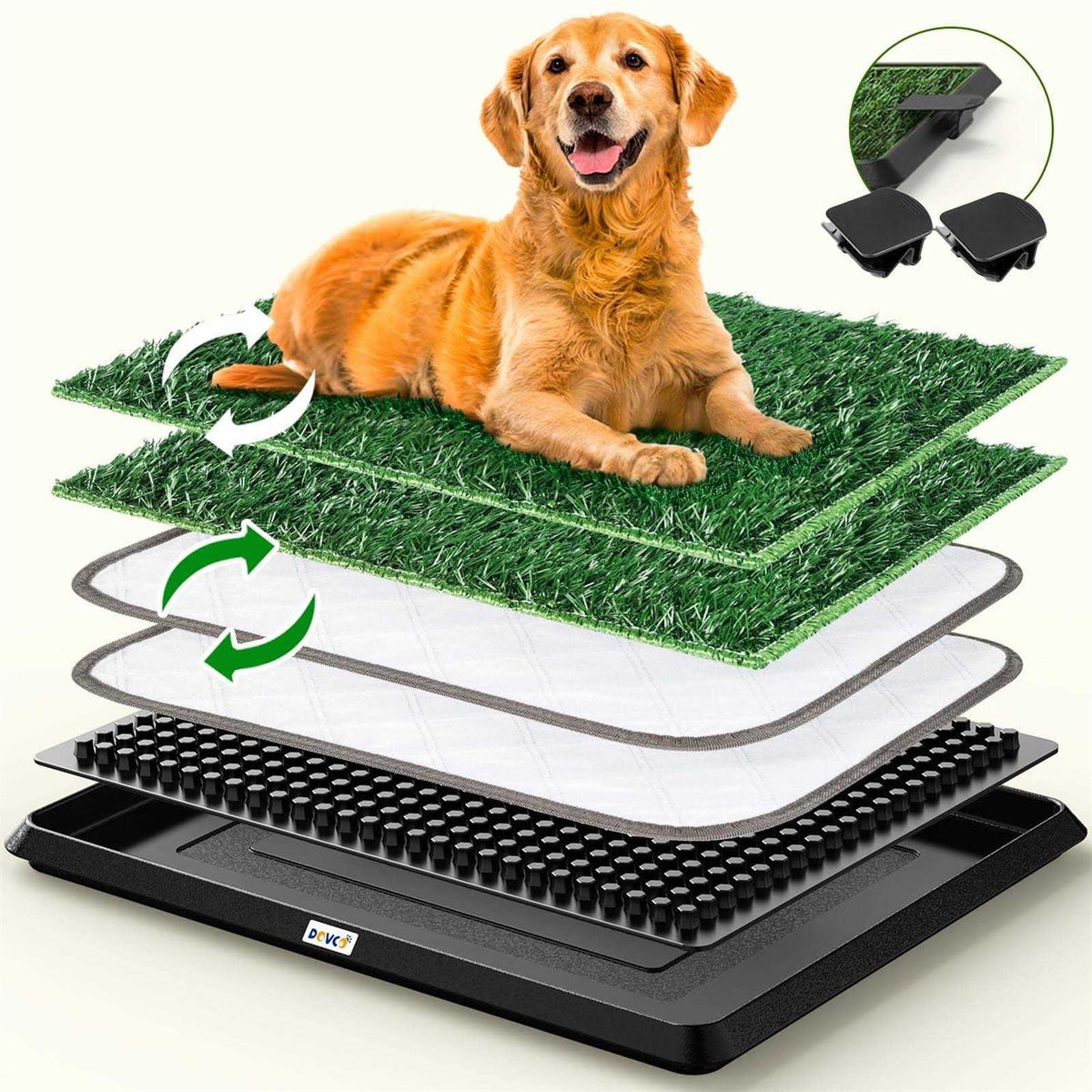 Super Absorbent Dog Grass Pad with Tray K2696