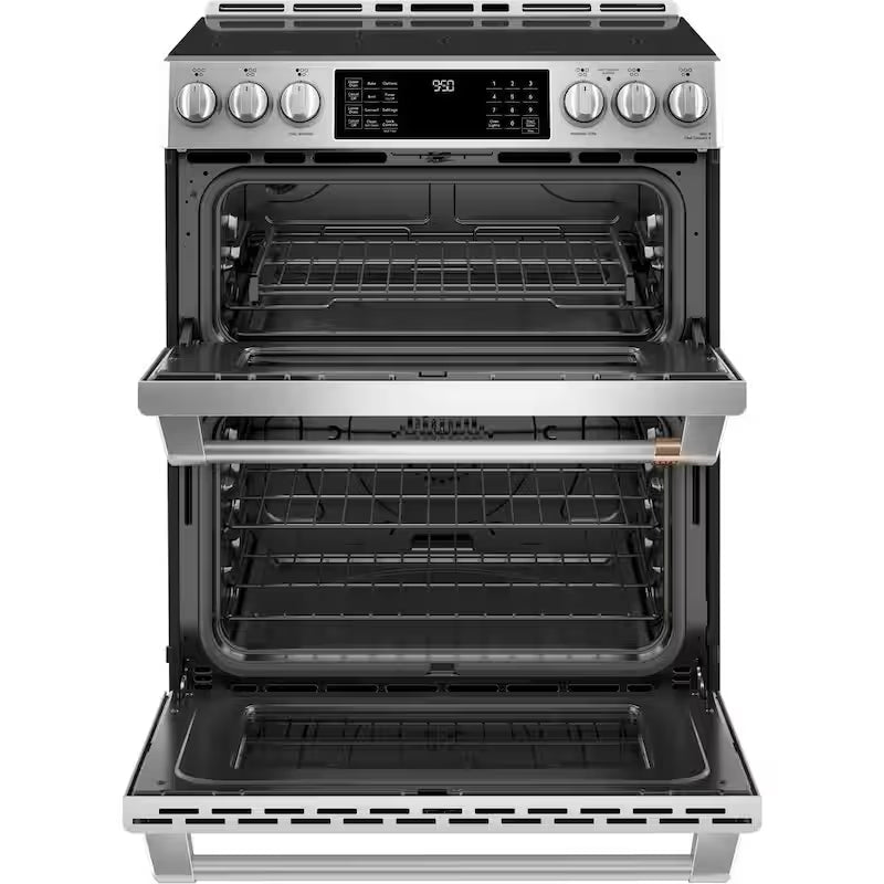 6.7 cu. ft. Smart Slide-In Double Oven Induction Range with Convection in Stainless Steel L275075