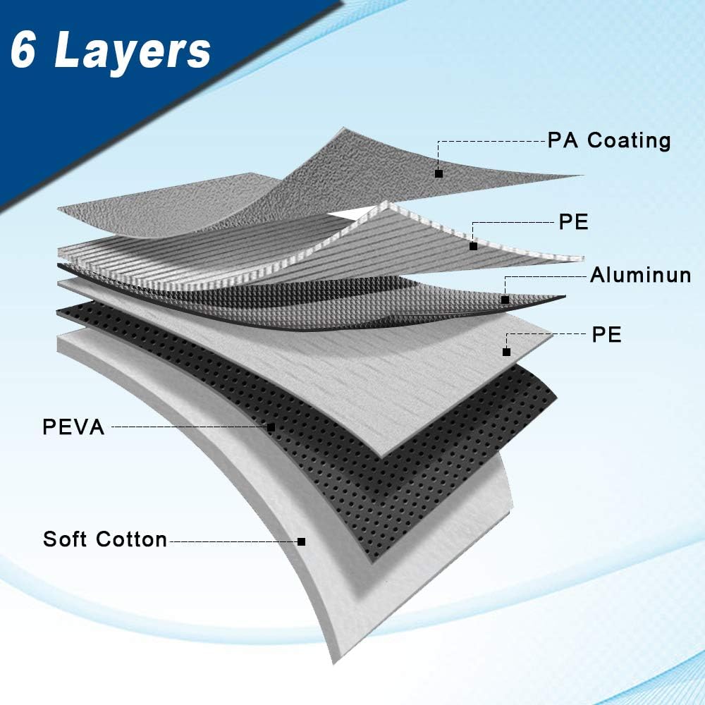 6 Layers Waterproof Car Cover 193 X72 X59 inches U346481