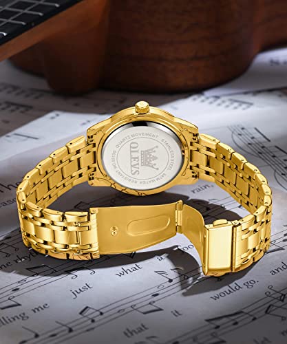Mens Diamond Quartz Stainless Steel Waterproof Luminous Day Date Watch N468