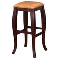 Backless Wood Bar Stool, 30" Seat Height E51837