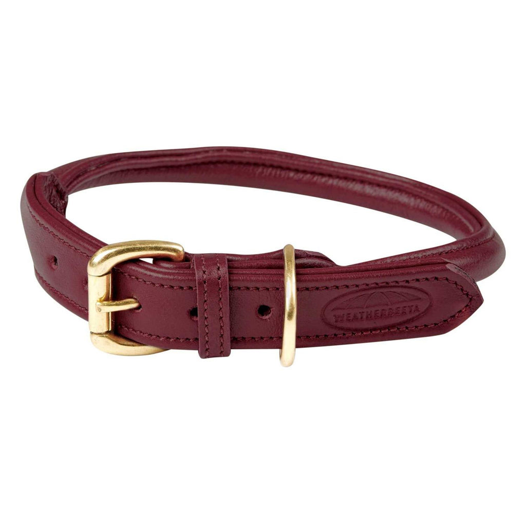 Rolled Leather Dog Collar Q9006
