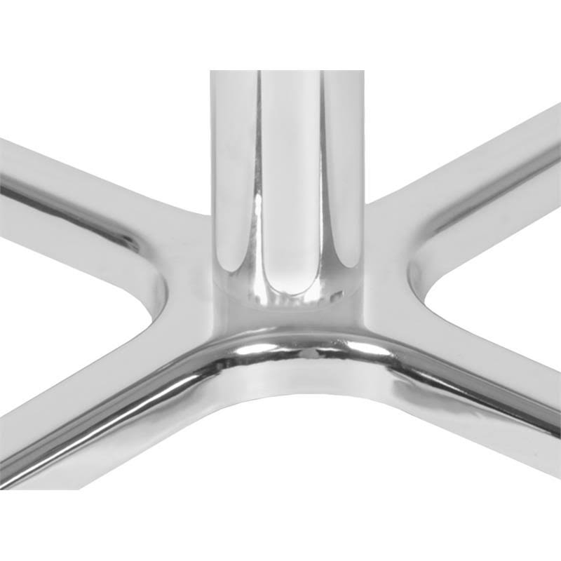 Round X-Base Table Beige Chrome V486