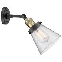 Small Cone 1 Light Sconce LED (Antique Brass) F99749