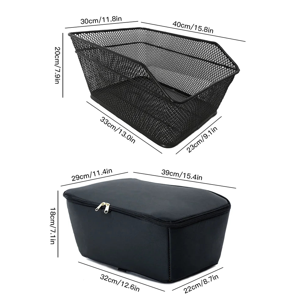 Bicycle Basket with Waterproof Cover H6154