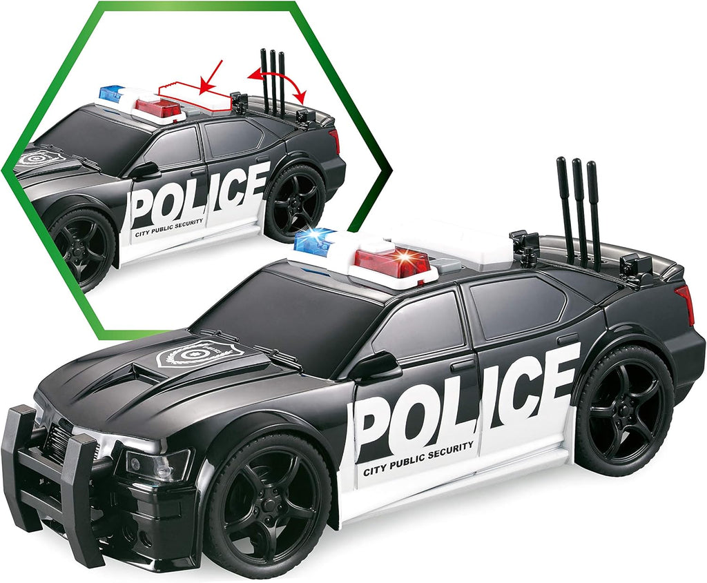 Friction Powered Emergency Vehicle Toy Playsets with Light and Sound O865