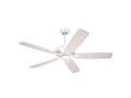 Satin White 60 Inch Ceiling Fan with 5 Reversible Blade J976702
