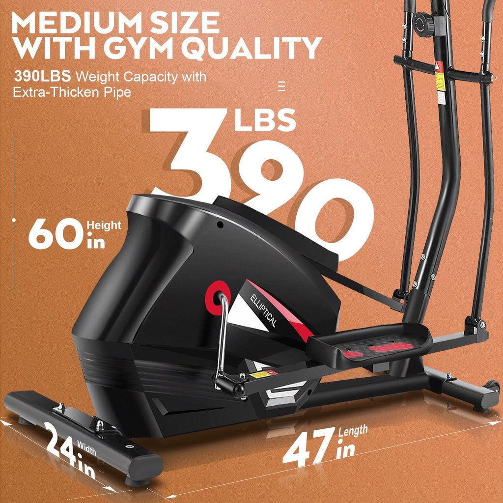 Elliptical Machine with 10 Levels Magnetic Resistance & LCD Display I171550
