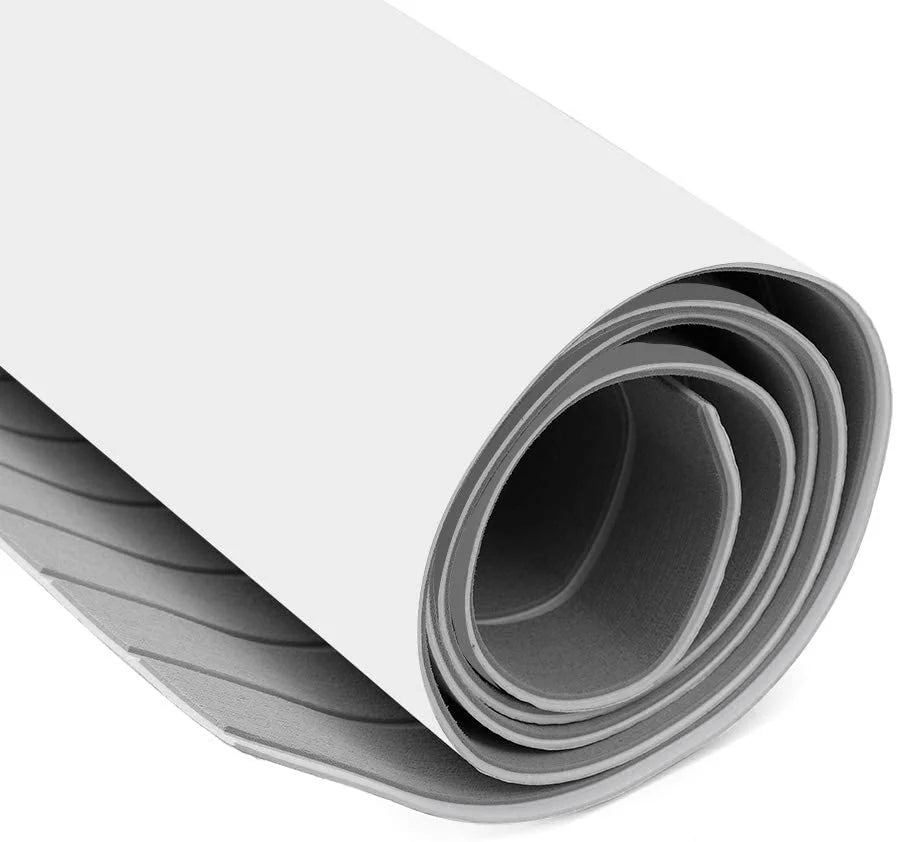 Gray+White Non-Slip Self-Adhesive EVA Foam Boat Decking Sheet O905