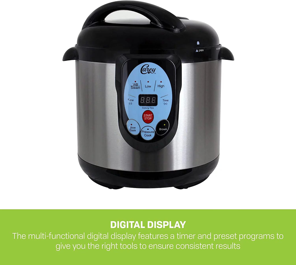 9.5 Qt Stainless Steel Electric Pressure Cooker and Canner J61233