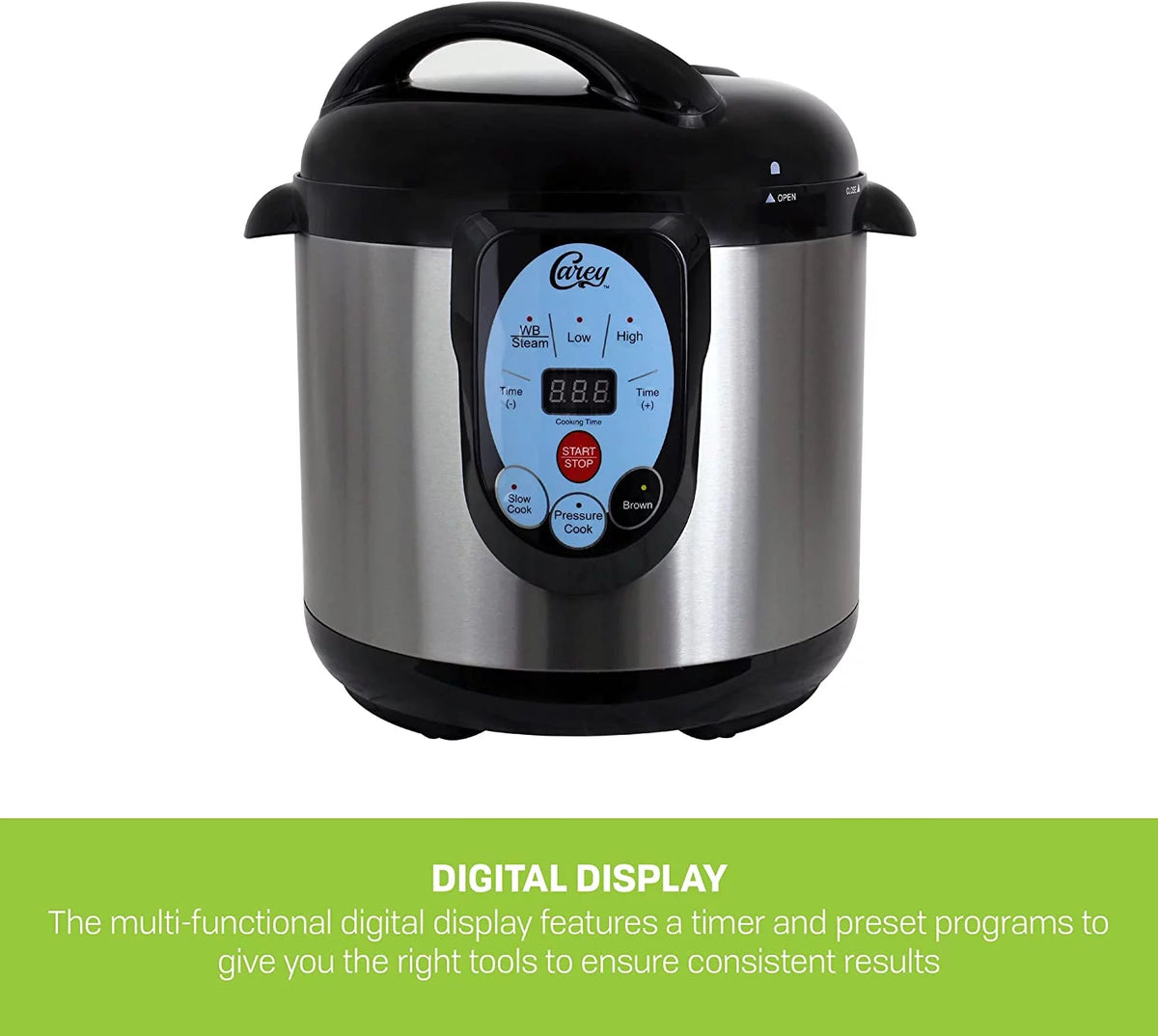 9.5 Qt Stainless Steel Electric Pressure Cooker and Canner J61233