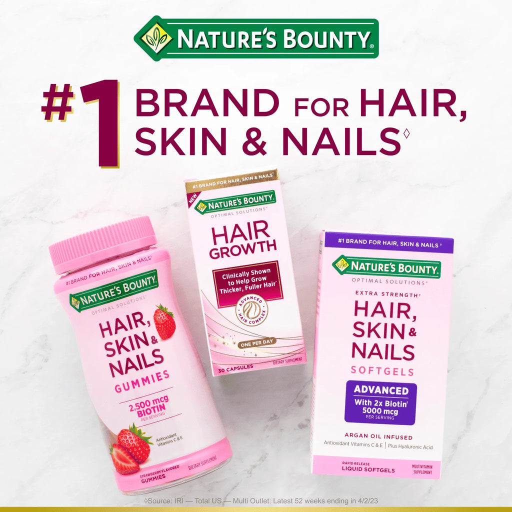 Advanced Hair, Skin and Nail Biotin & Vitamins A, C, & E Softgels, 150 Count L86608