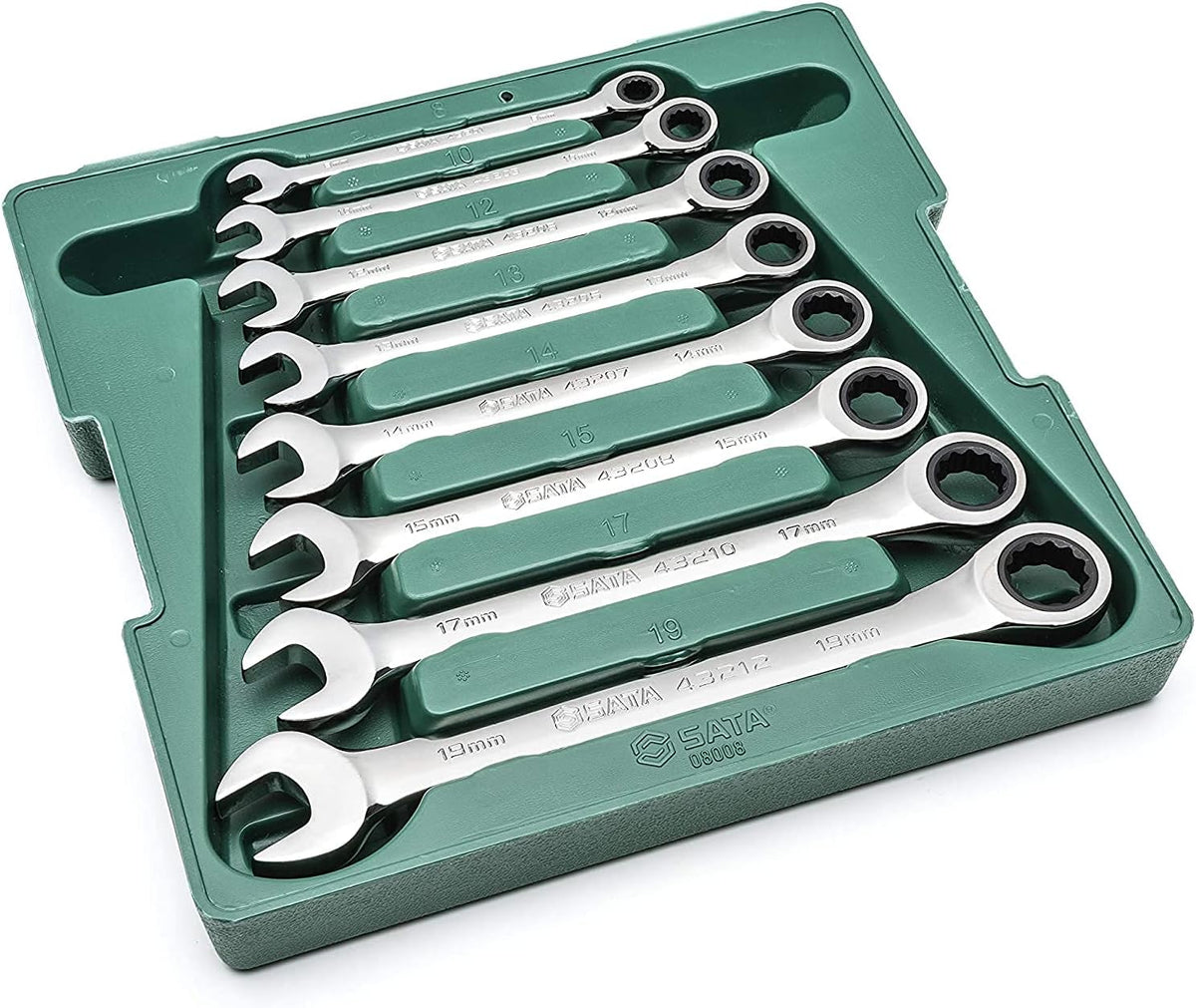 8 Piece Metric Ratcheting Wrench Set U49057