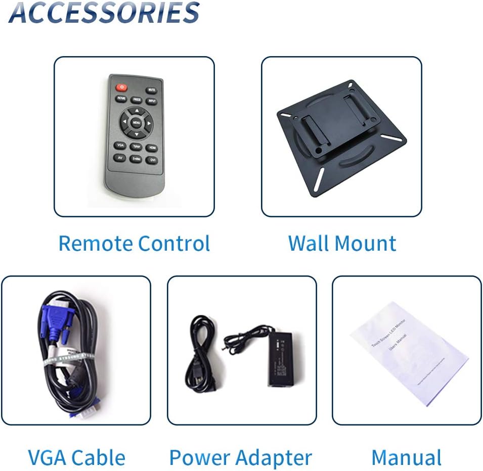 21.5 CCTV Monitor, 16:9 BNC Monitor 1920x1080 TFT LCD Display C4488