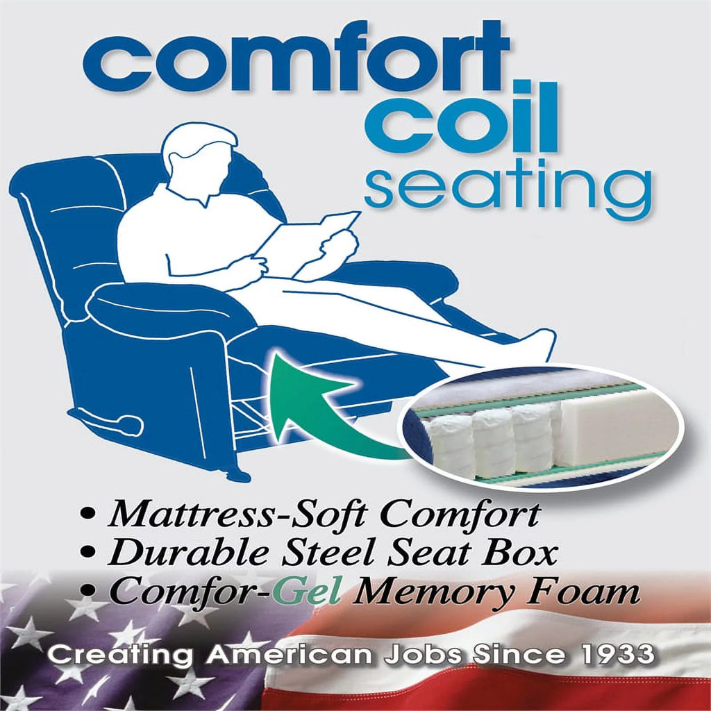 Brown Polyester Swivel Glider Recliner D8688