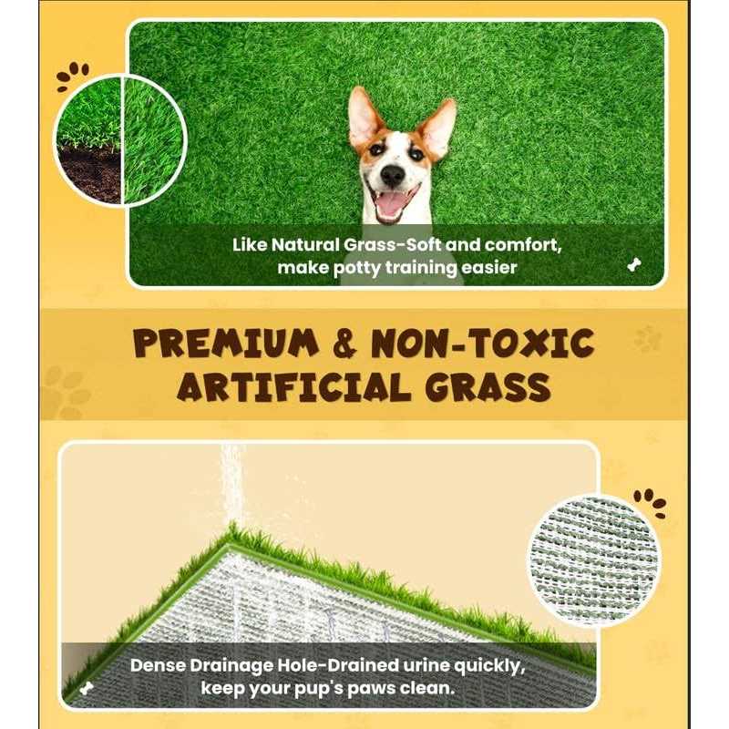 Super Absorbent Dog Grass Pad with Tray K2696