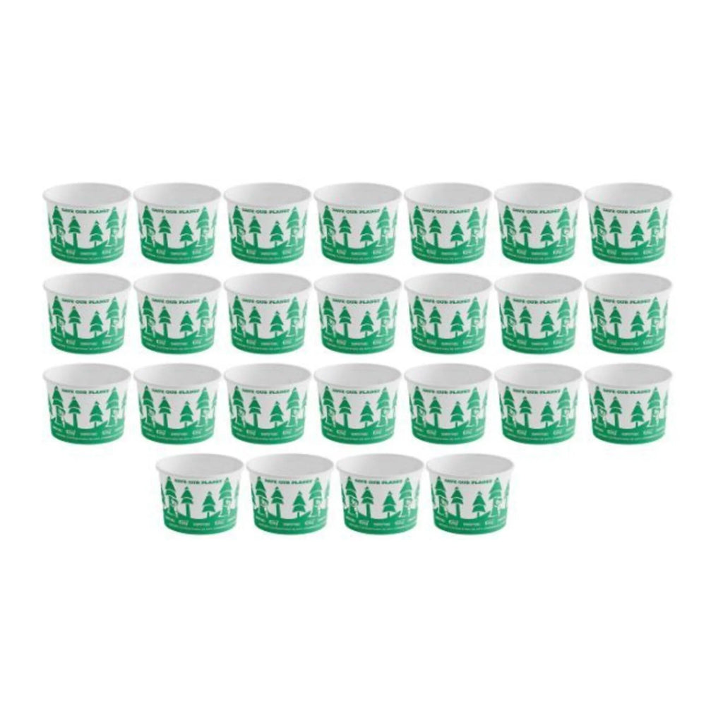 Ice Cream Maker with Compressor with Paper Food Cup 8 Ounce (25 Pack) O91160